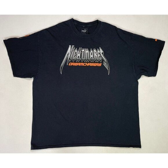 Puma Dreamchasers Nightmares Meek Mill Graphic T-shirt Men XXL Black Music Rap - Picture 1 of 6